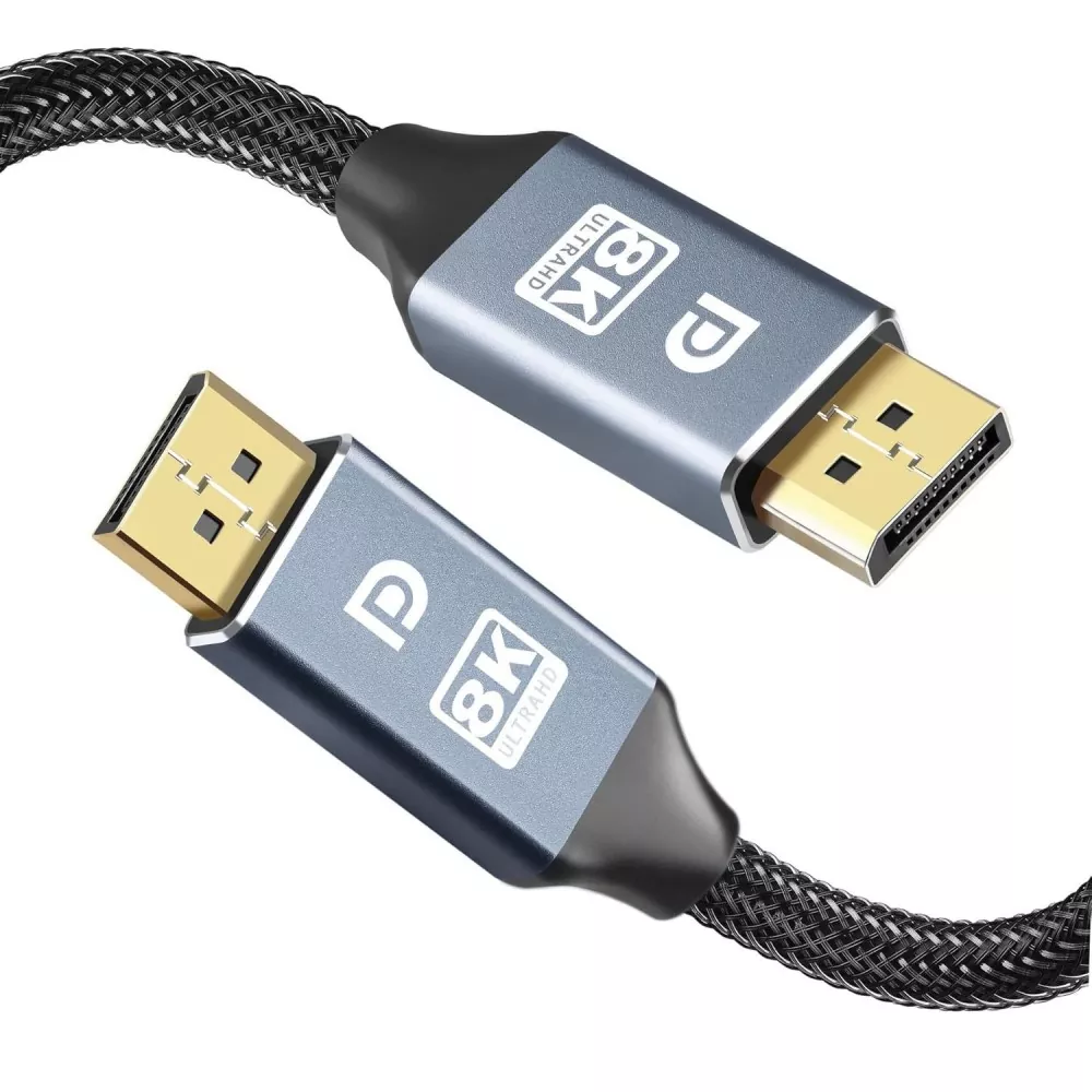 Vỏ hợp kim kẽm Cáp DP2.1 Nam đến DP Nam